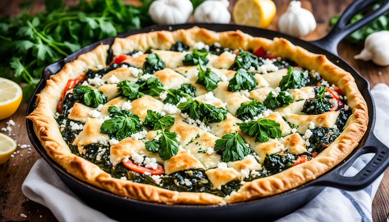 one pot chicken spanakopita skillet pie recipe