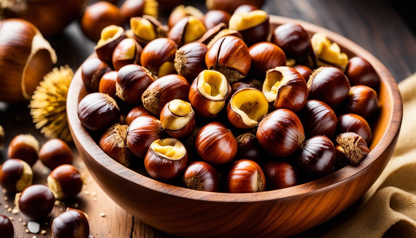 oven roasted chestnuts with spiced melted butter recipe