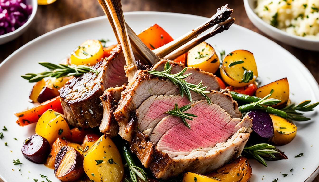 pan roasted rack of lamb