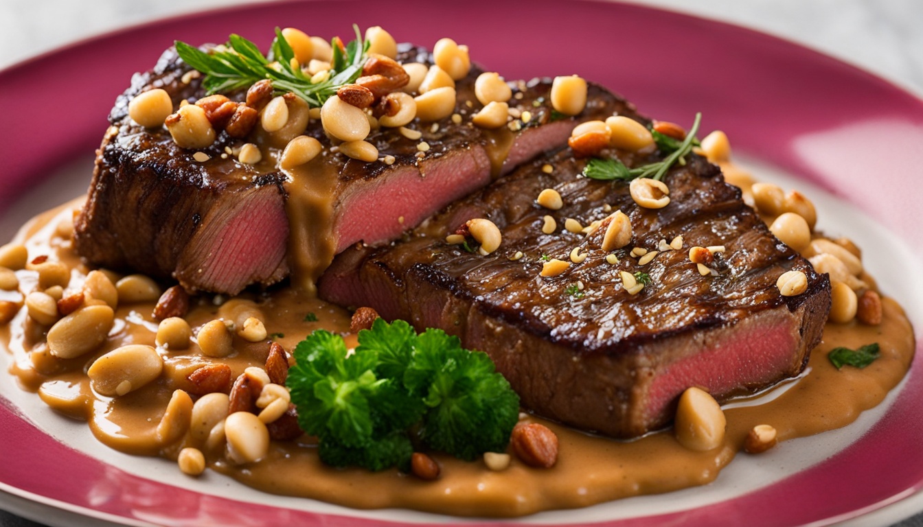 Sous Vide Steaks with Peanut Butter Twist