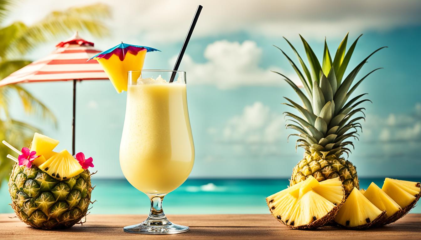 pina colada tropical rum cocktail pineapple coconut recipe