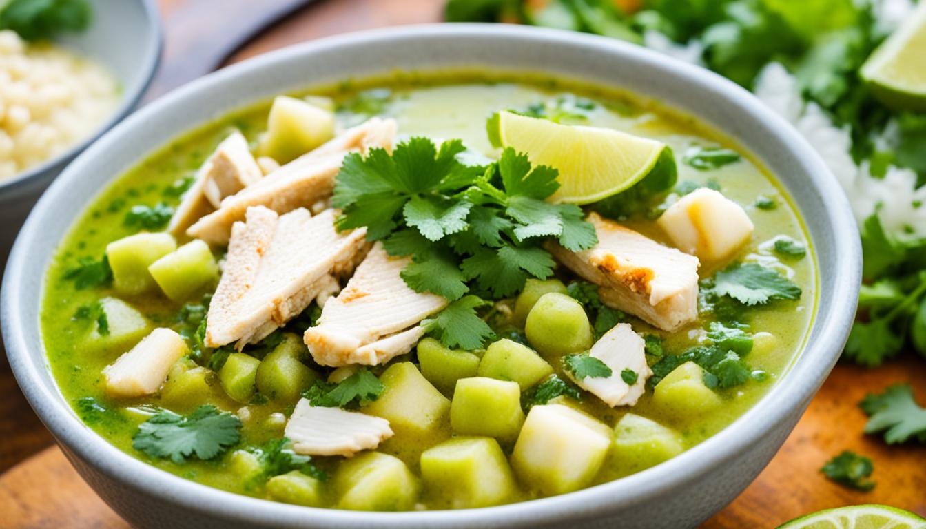 pozole verde de pollo green mexican hominy and chicken soup recipe