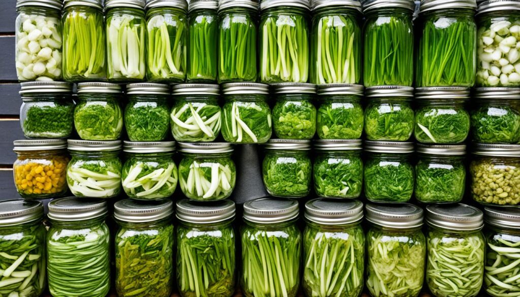 preserving garlic scapes