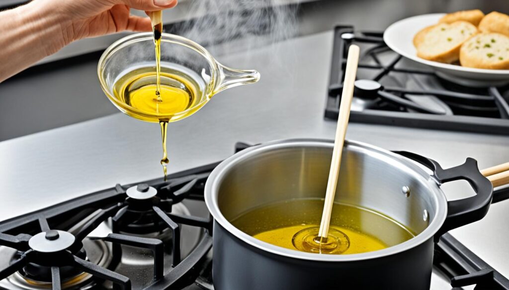 prevent oil from bubbling over while frying chin chin