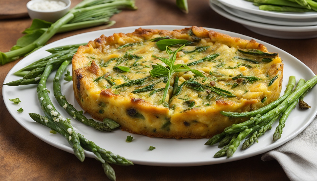 ramp asparagus frittata spring recipe