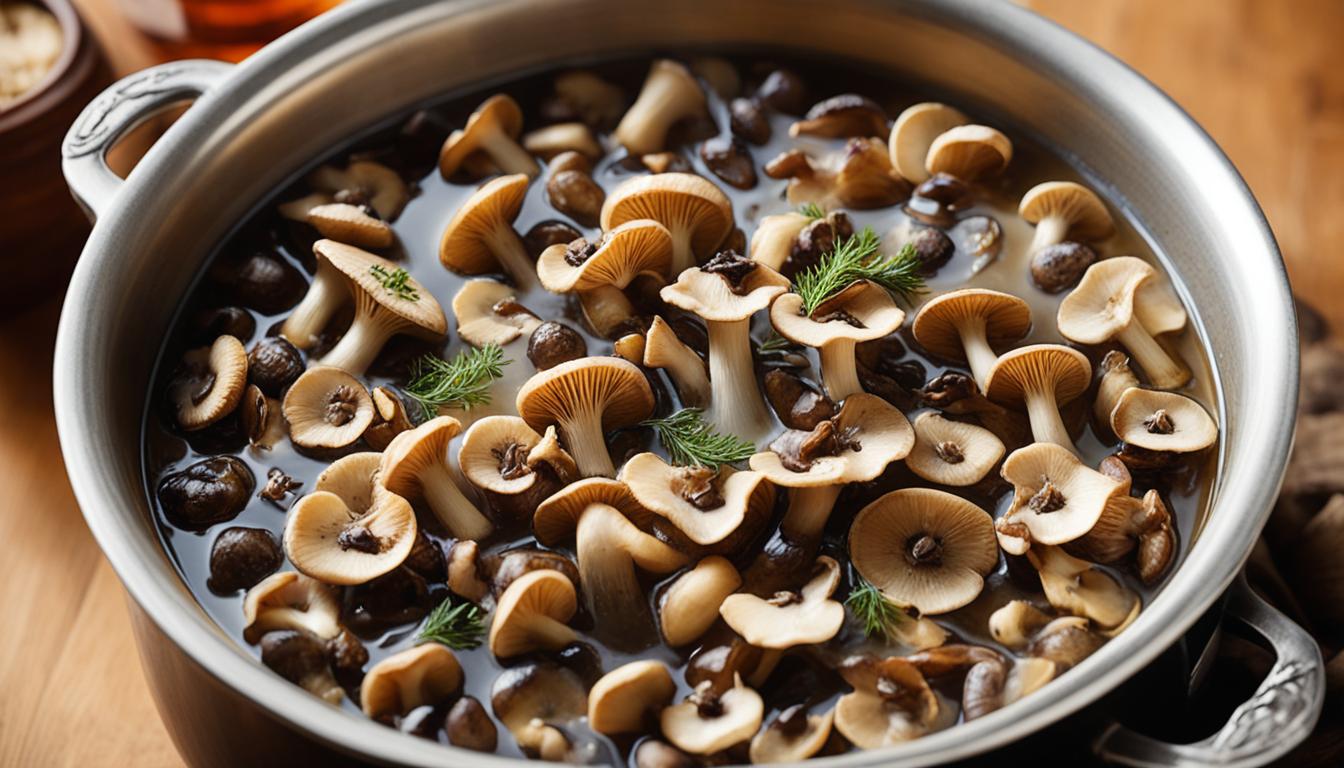 Perfectly Reconstitute Mushrooms in Stock & Wine