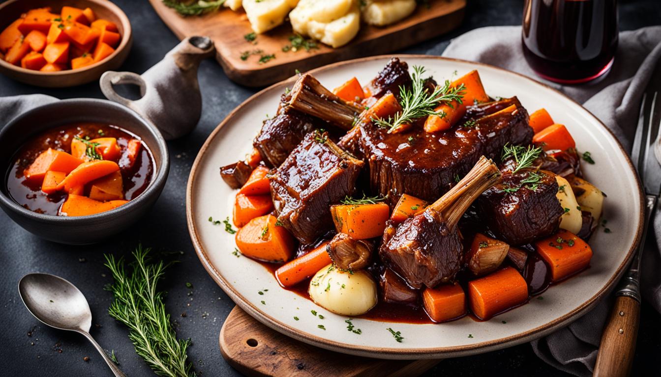 red wine braised beef shanks recipe