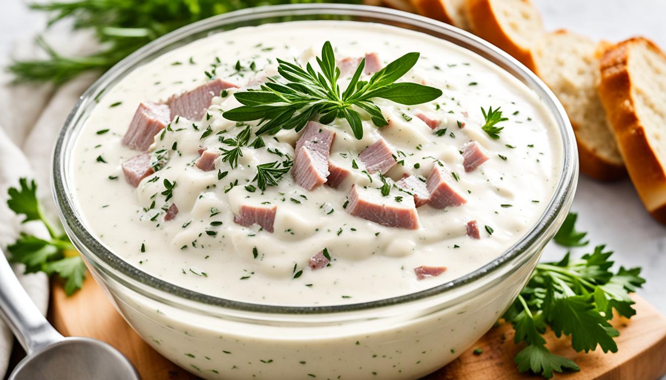 sauced horseradish cream sauce