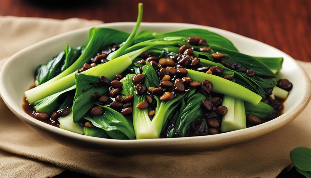 shanghai baby bok choy black bean sauce recipe