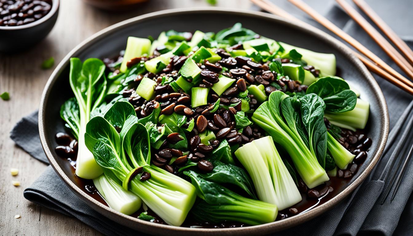 Shanghai Baby Bok Choy in Savory Black Bean Sauce