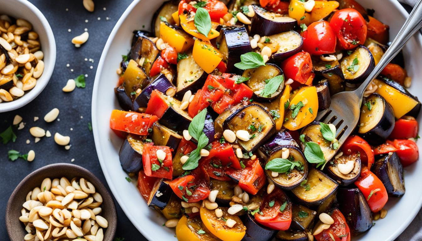 Sicilian Eggplant Pinenut Caponata Vegan Recipe