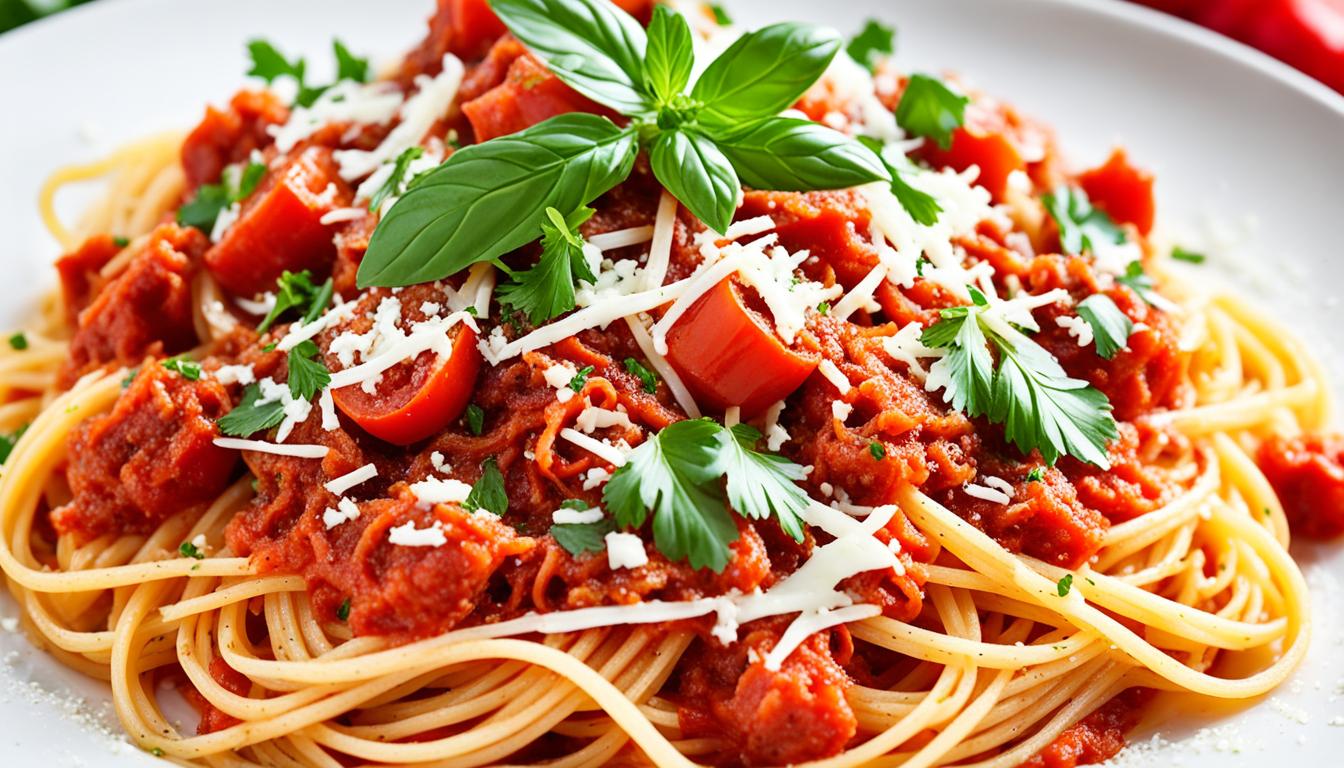 sicilian style spaghetti alla carrettiera fresh tomato and garlic sauce