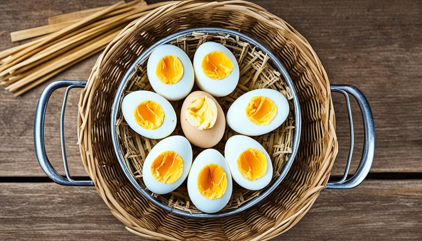 steamed hard boiled eggs recipe