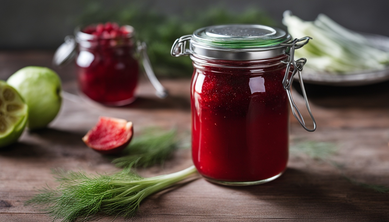 strawberry rhubarb fennel compote recipe