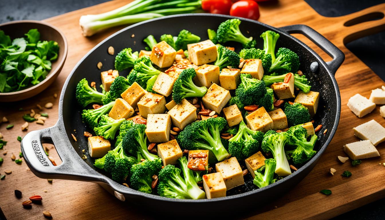 vegan experience crispy tofu broccoli stir fry