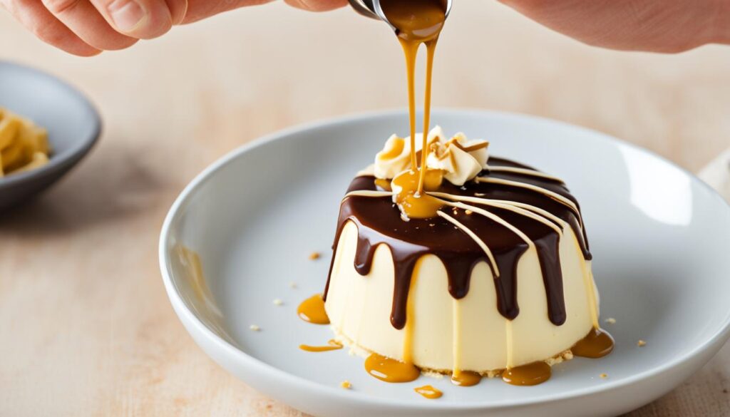 caramelized white chocolate ganache