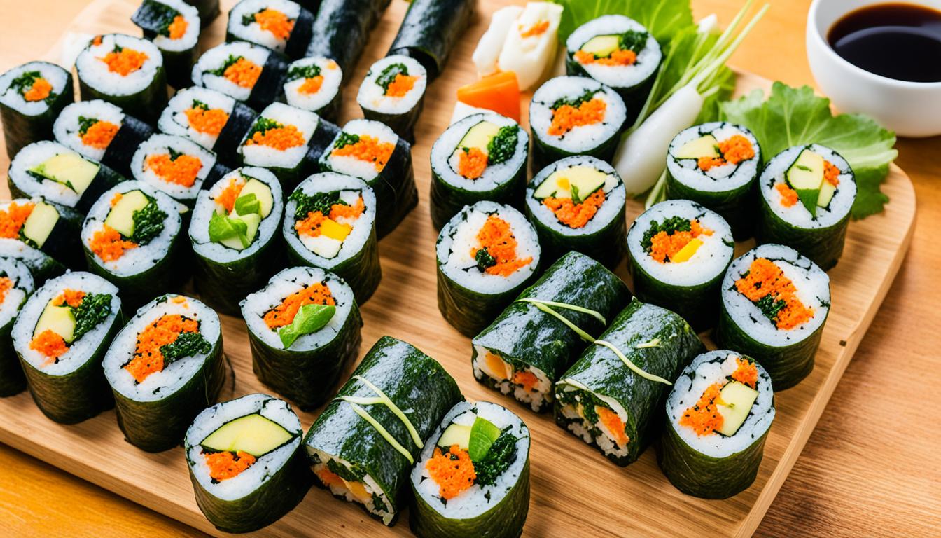 gimbap korean seaweed rice rolls