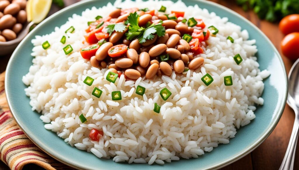 homemade beans and rice