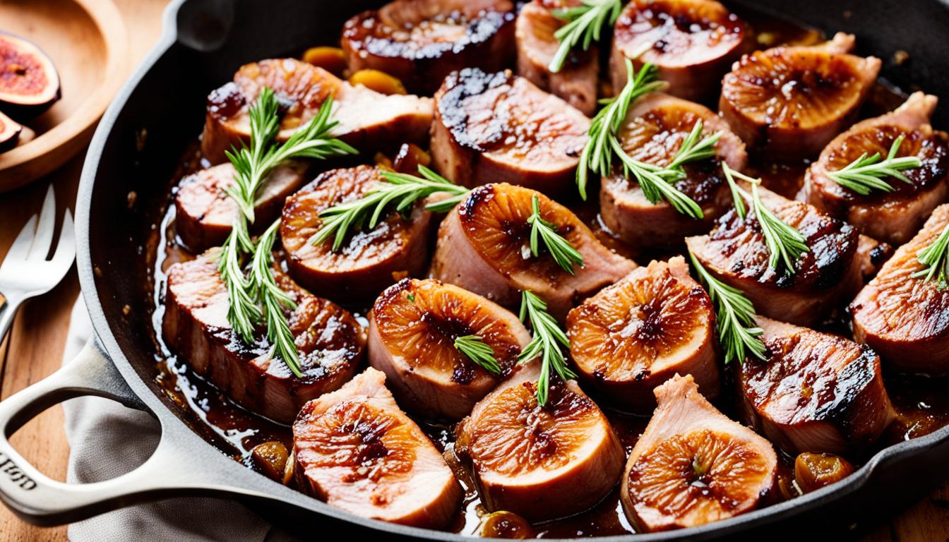 Pan Roasted Pork Tenderloin with Bourbon Fig Glaze Recipe