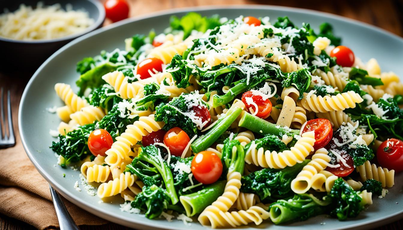 pasta with beans and greens